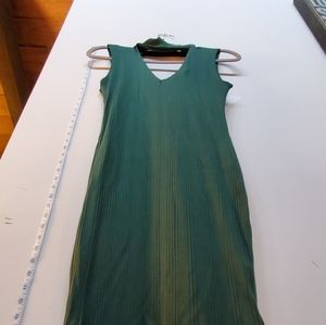 Green choker bodycon dress
